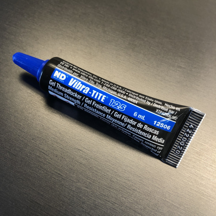 Vibra-Tite 125 Medium Strength Blue Gel Threadlocker (6 mL)