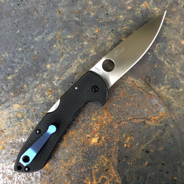 Spyderco Siren Coarse Black G-10 LC200N Blade Folding Knife