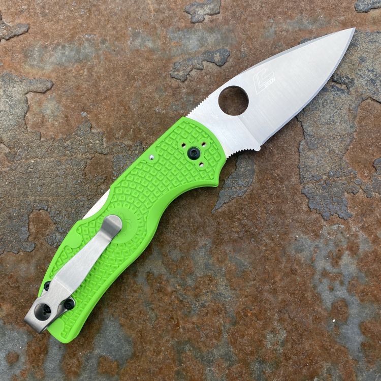 Spyderco Native 5 Salt Green FRN LC200N Blade Folding Knife