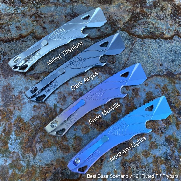 Best Case Scenario v1.2 Fluted Titanium Prybar
