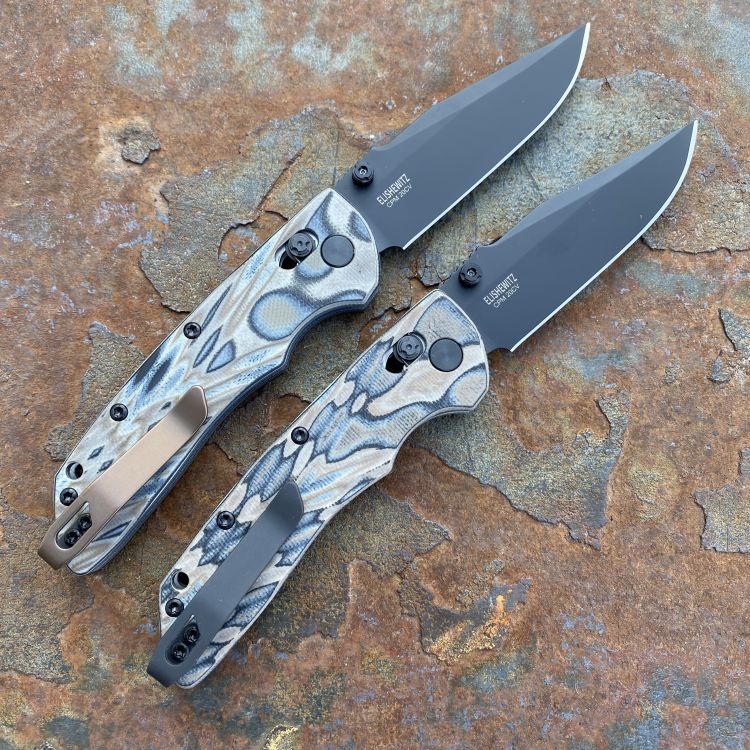 Hogue Deka FDE G-Mascus Black Clip Point 20CV Blade Folding Knife