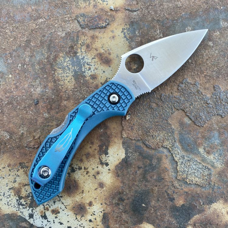 Spyderco Dragonfly 2 Blue FRN K390 Folding Knife