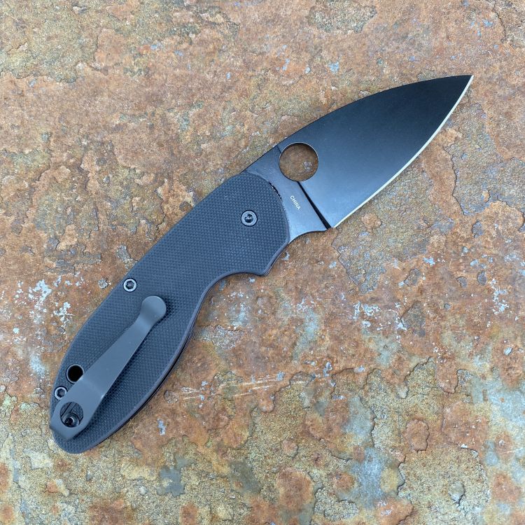 Spyderco Efficient Black G10 Black 8Cr13MoV Blade Black Cerakote Folding Knife