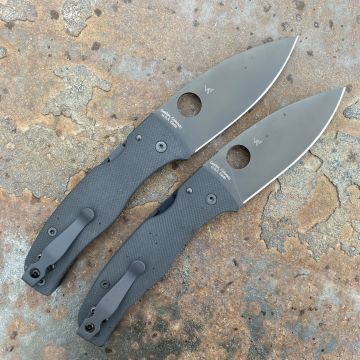 Spyderco Bodacious Black G10 Scales Black S30V Blade Folding Knife