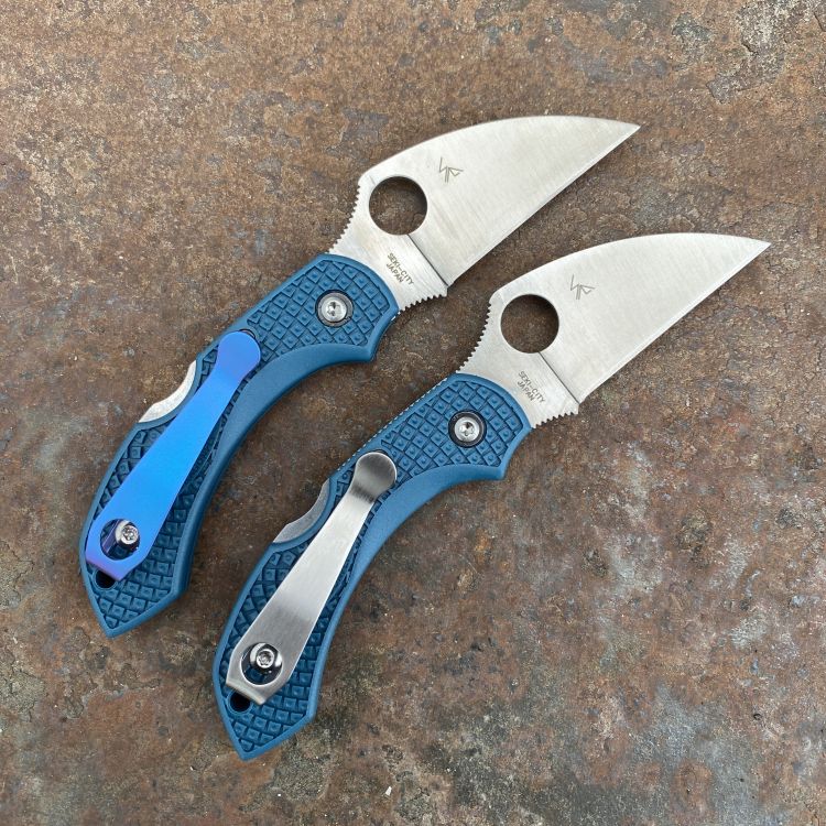 Spyderco Dragonfly 2 Blue FRN Wharncliffe K390 Folding Knife