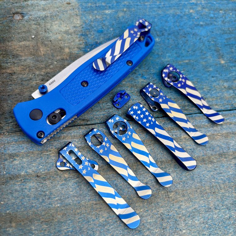 Blue Old Glory Clips