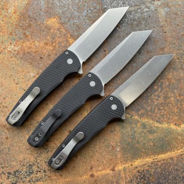 Pro-Tech Malibu Textured Black Aluminum Stonewash Magnacut Blade Folding Knife