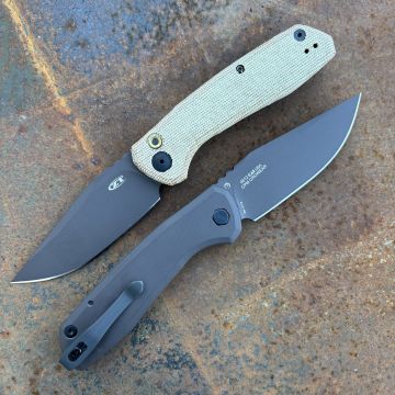 Zero Tolerance 0512 Auto Tan Micarta and Bronze Titanium Dark Bronze CruWear Folding Knife