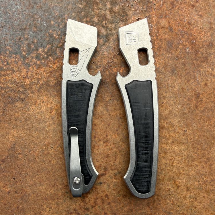 Best Case Scenario v2.i Stonewashed Black Micarta Inlay Prybar