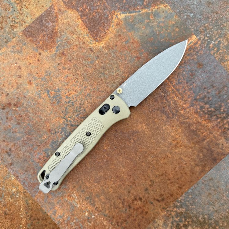 Benchmade Bugout Ranger Green Grivory Scales Gray 3.2" CPM S30V Blade Folding Knife