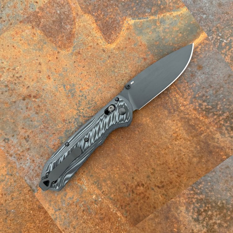 Benchmade Freek Black/Gray G-10 Scales Black CPM M4 Blade Folding Knife