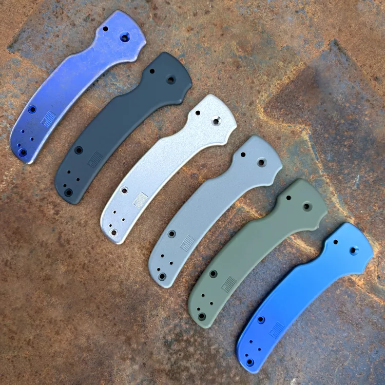 Spyderco Shaman Plain Skinny Titanium Scale Kit